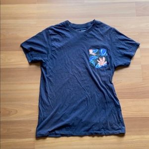 Mens, Vans tee shirt with floral pocket size small